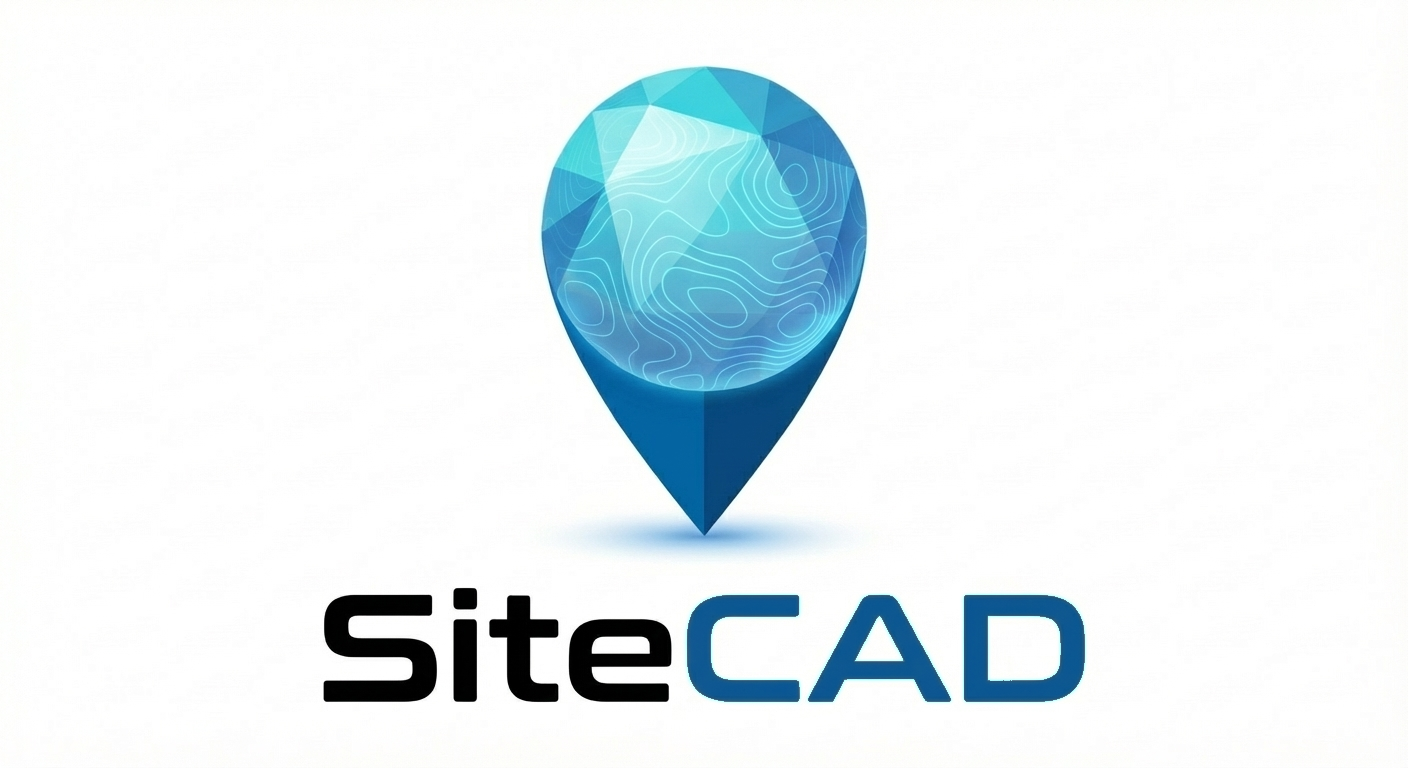 SiteCAD logo — color on dark